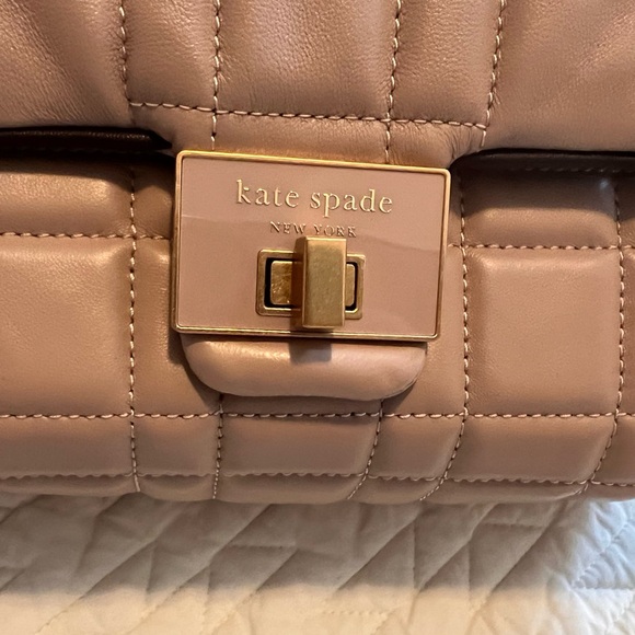 Kate Spade Quilted Shoulder Bag - Milk Tea color - Medium Size. - Picture 3 of 12